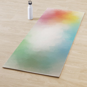 Farbige Abstrakte Art Blau Rot Lila Gelb Grün Yogamatte
