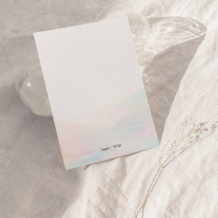 Farbige Abstrakte Art Personalisierte Flachbildsch Einladung