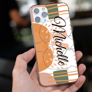 Farbige Abstrakte ästhetische Monogrammbezeichnung Case-Mate iPhone 14 Hülle