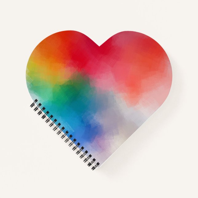 Farbige Abstrakte Blankenvorlage benutzerdefiniert Notizbuch (Vorderseite)