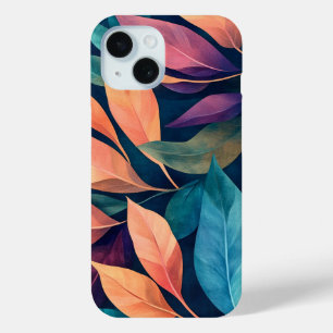 Farbige abstrakte Blätter Case-Mate iPhone Hülle