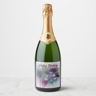 Farbige abstrakte Blume moderne florale Fractal-Ku