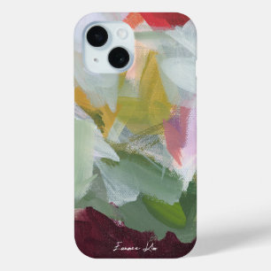 Farbige abstrakte Blumenkunst Ihr Name Case-Mate iPhone Hülle