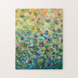 Farbige Abstrakte Circle Painting Puzzle