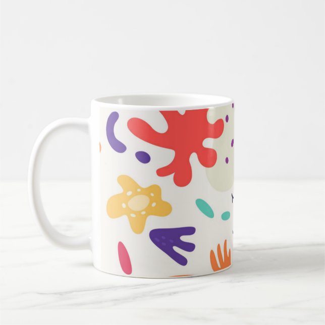 Farbige abstrakte Design-Tasse Kaffeetasse (Links)