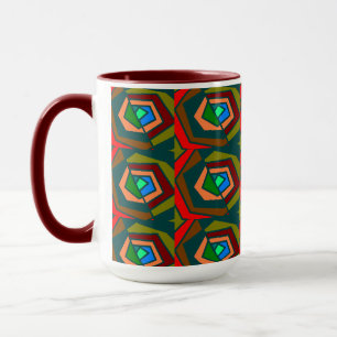 Farbige abstrakte Design-Tasse Tasse