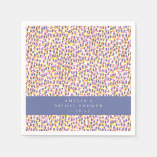 Farbige Abstrakte Dots Graduation Party Custom Serviette