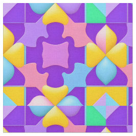 Farbige Abstrakte geometrische Muster Stoff