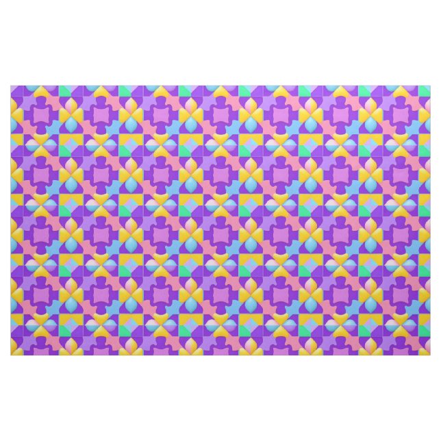 Farbige Abstrakte geometrische Muster Stoff (Fat Quarter (45,7 x 55,9 cm))