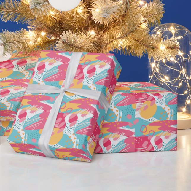Farbige Abstrakte Geschenkpapier (Feiertage)