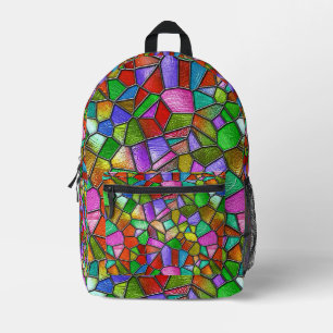 Farbige abstrakte Glasmalerei Bedruckter Rucksack