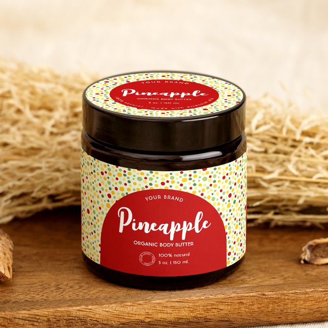 Farbige Abstrakte Kosmetik Jar Wrap rund um das La Wasserflaschenetikett (Von Creator hochgeladen)