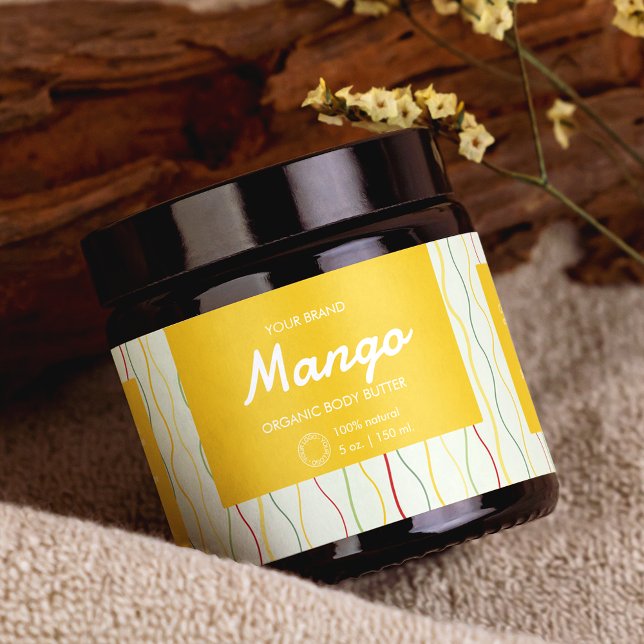 Farbige Abstrakte Kosmetik Jar Wrap rund um das La Wasserflaschenetikett (Von Creator hochgeladen)