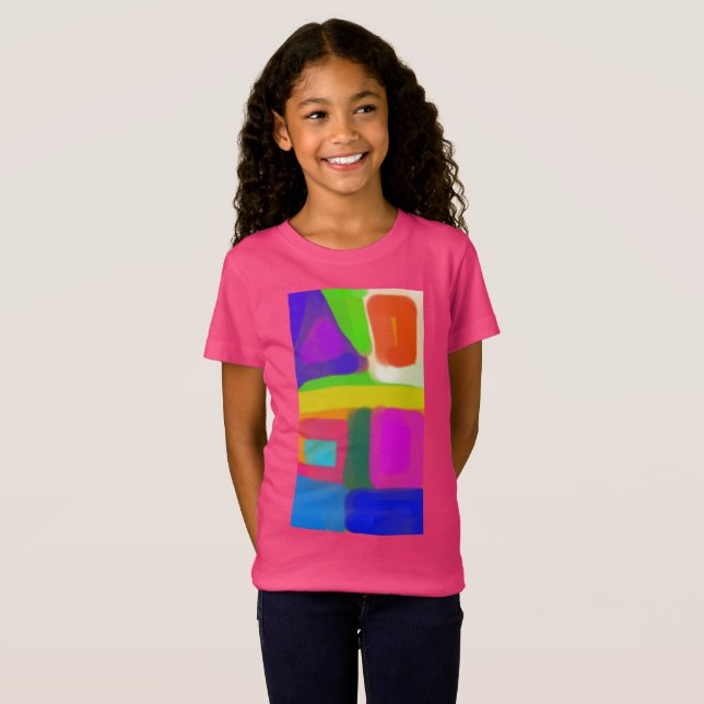 Farbige abstrakte Kunst 16 T-Shirt (Vorne ganz)