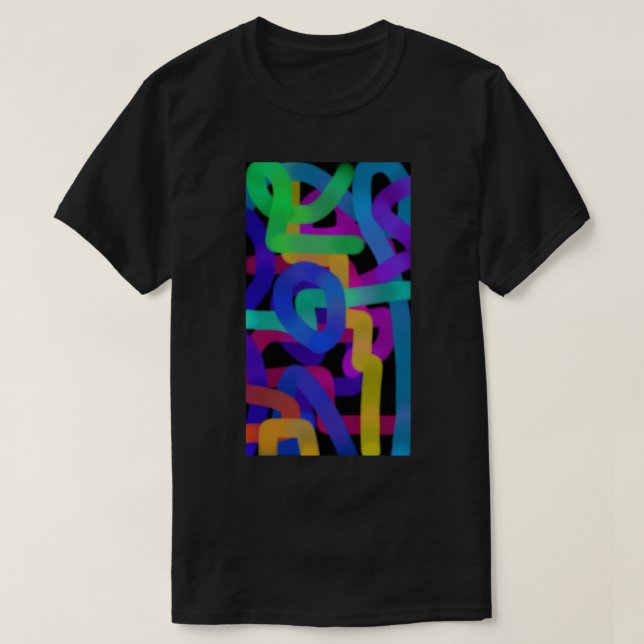 Farbige abstrakte Kunst 17 T-Shirt (Design vorne)