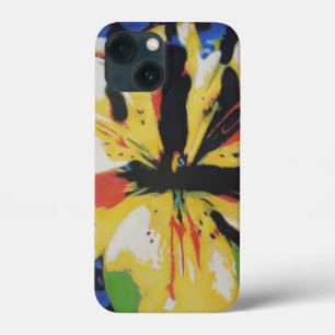 Farbige abstrakte Kunst, gelb und schwarz Case-Mate iPhone Hülle