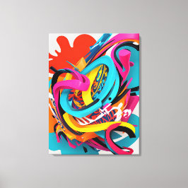 Farbige abstrakte Kunst Leinwanddruck