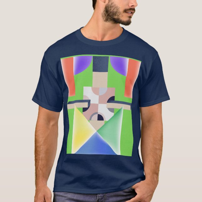 FARBIGE ABSTRAKTE KUNST T-Shirt (Vorderseite)