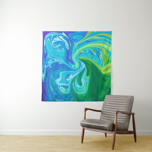 Farbige abstrakte Kunst Wandteppich (Beispiel)