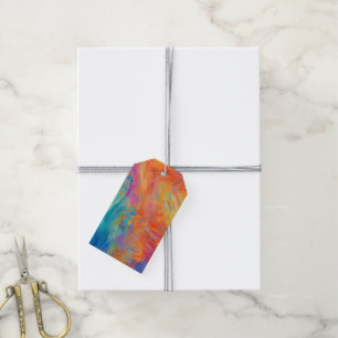 Farbige abstrakte Kunstmalerei Mod hip Spaß Geschenkanhänger