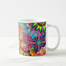 Farbige Abstrakte Kunstwerk Tasse Kaffee Tasse Cup