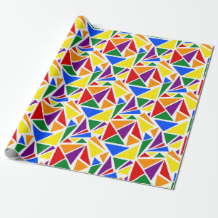 Farbige Abstrakte LGBTQ-Regenbogenflagge Geschenkpapier