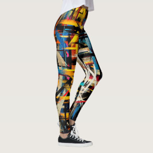Farbige Abstrakte Malerei #14 Leggings