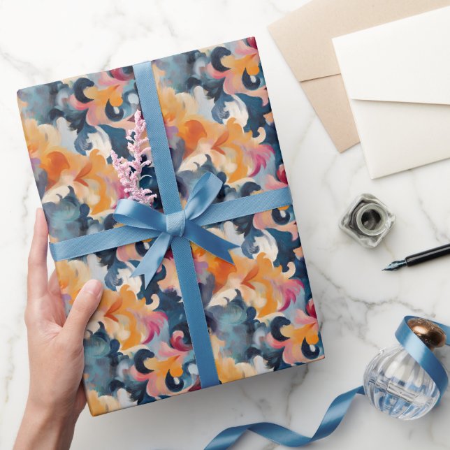 Farbige abstrakte Malerei Geschenkpapier (Schenken)