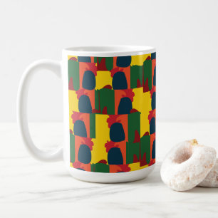 Farbige abstrakte Malerei Kaffeetasse
