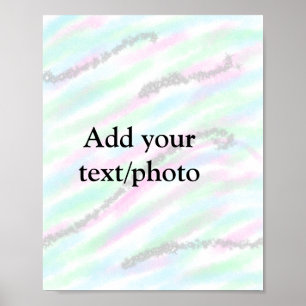Farbige abstrakte minimale Bearbeitung Ihre Text  Poster