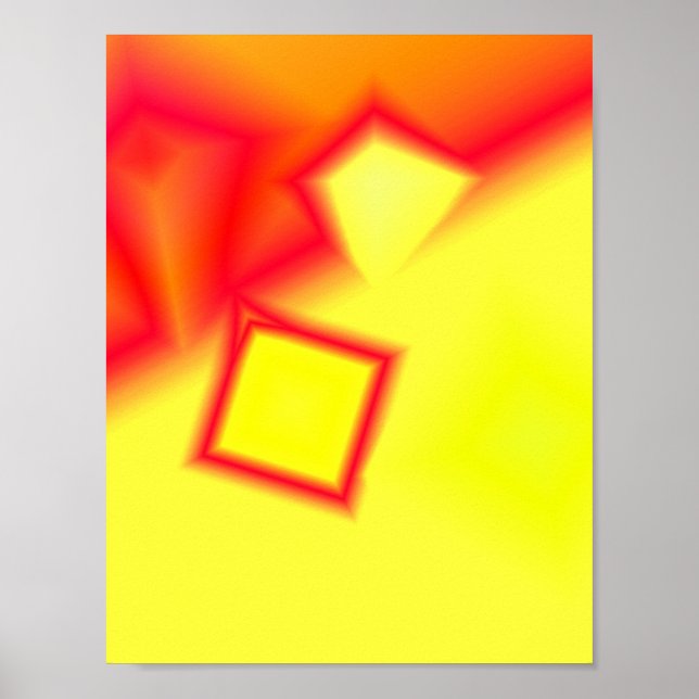 Farbige abstrakte minimale editierbare hinzufügen poster (Vorne)