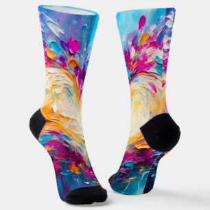 Farbige abstrakte moderne Liebesherz Socken