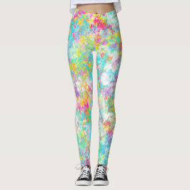Farbige Abstrakte Muster Leggings