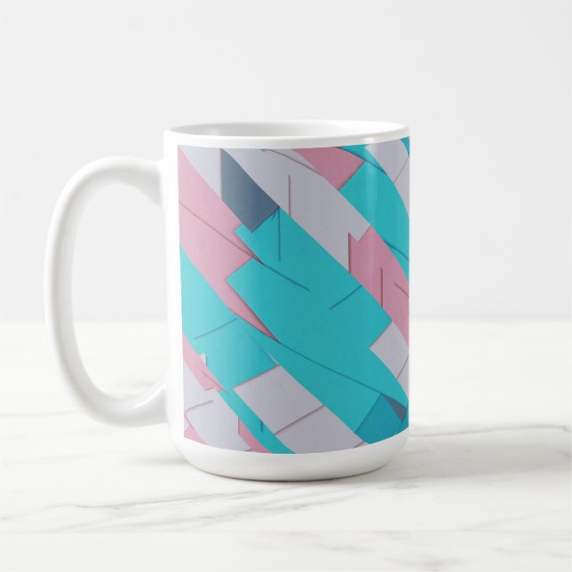 Farbige Abstrakte Muster-Tasse Kaffeetasse (Links)