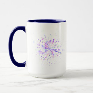 Farbige abstrakte Neon-Splash Tasse