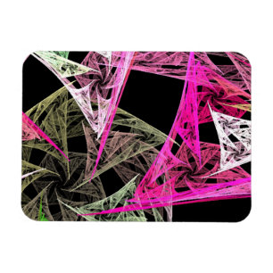 Farbige Abstrakte Origami Magnet