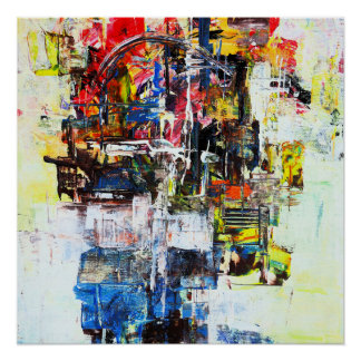 Farbige Abstrakte Originalkunst Poster