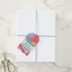 Farbige Abstrakte Personalisierte Geschenkkarte Geschenkanhänger