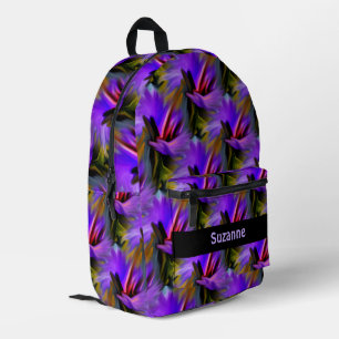 Farbige Abstrakte Pinselstriche Personalisiert Bedruckter Rucksack