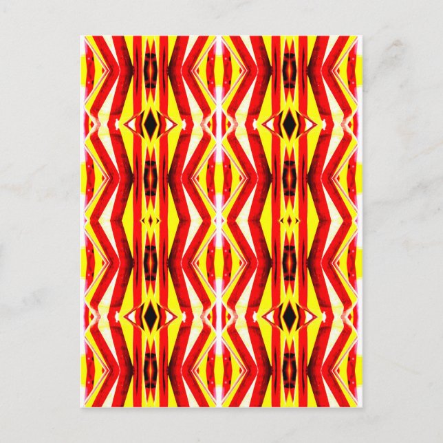 Farbige abstrakte Postkarte (Vorderseite)