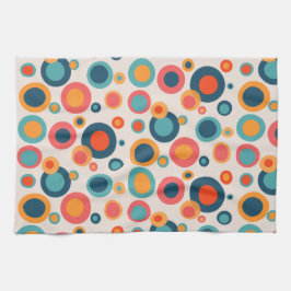 Farbige Abstrakte Punkte Geschirrtuch