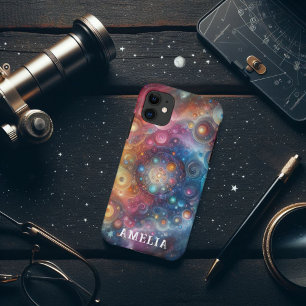 Farbige abstrakte Regenbogenkugeln Himmelskörper Case-Mate iPhone Hülle