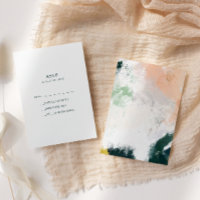 Farbige Abstrakte RSVP-Karte