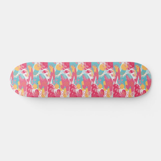 Farbige Abstrakte Skateboard (Horizontal)