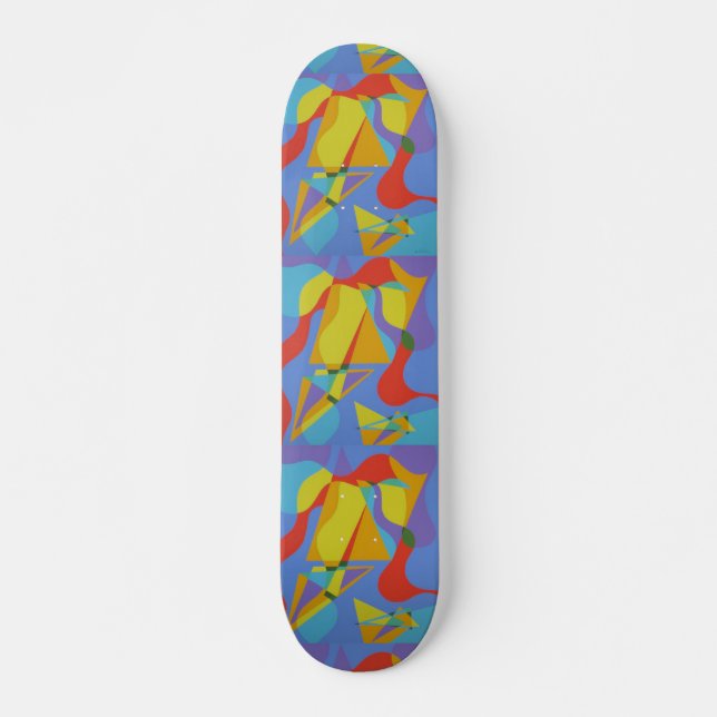 Farbige abstrakte Skateboard-Deck-Kunst Skateboard (Vorne)