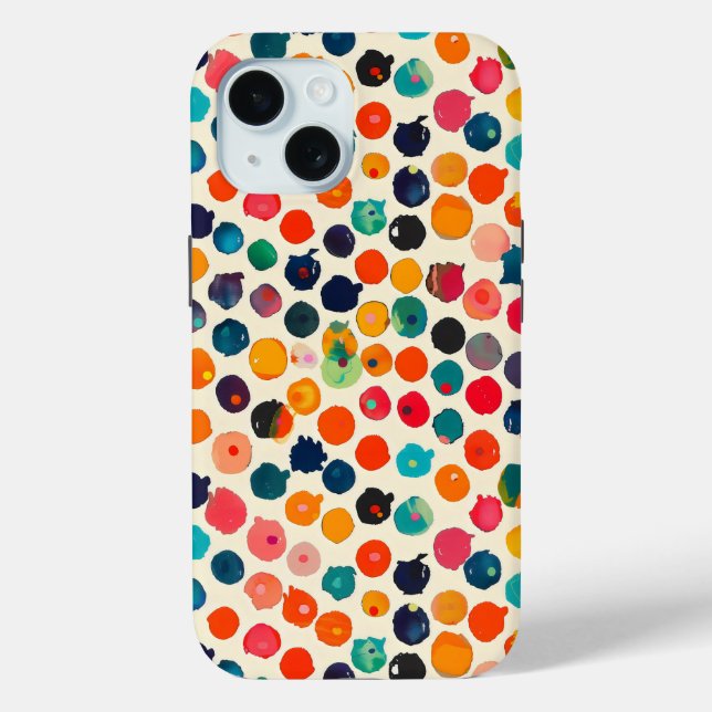Farbige Abstrakte Spritzer Case-Mate iPhone Hülle (Rückseite)