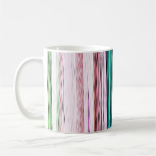 Farbige Abstrakte Streifen #123 Kaffeetasse