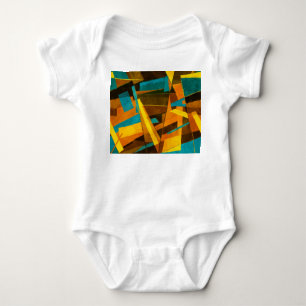 Farbige Abstrakte Streifen: Farbige Textur Baby Strampler