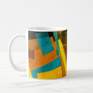 Farbige Abstrakte Streifen: Farbige Textur Kaffeetasse
