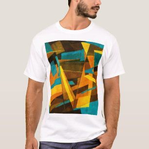 Farbige Abstrakte Streifen: Farbige Textur T-Shirt